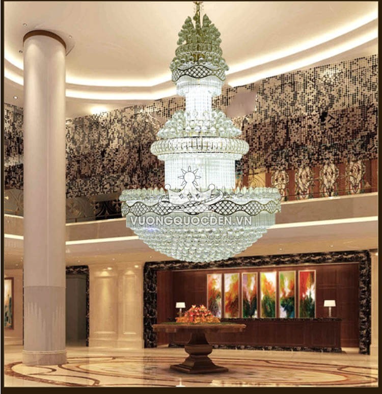 Đèn chùm nhập khẩu cao cấp kích thước lớn cho nhà hàng khách sạn CM190-3